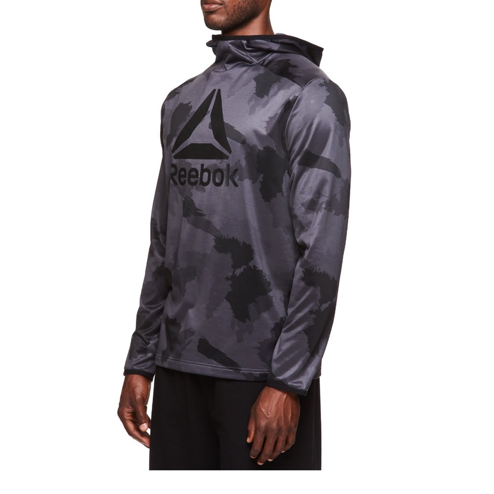 Reebok Jersey Black and gray camo sweater